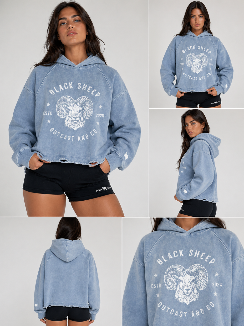 BLACKSHEEP OUTCAST WASHED OUT HOODIE
