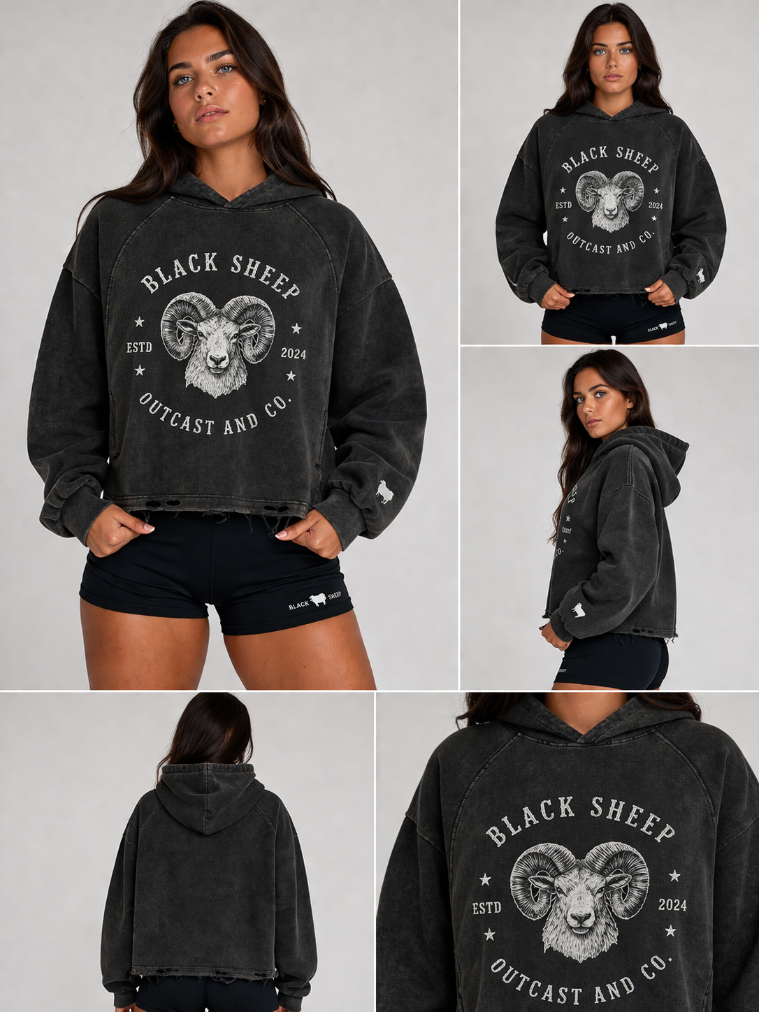 BLACKSHEEP OUTCAST WASHED OUT HOODIE